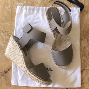 Vince “Sophie” Leather Espadrille Sandals Sz 8